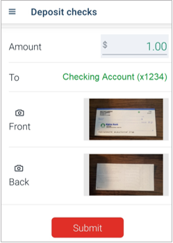 Mobile Deposit Image