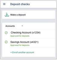 make mobile deposit