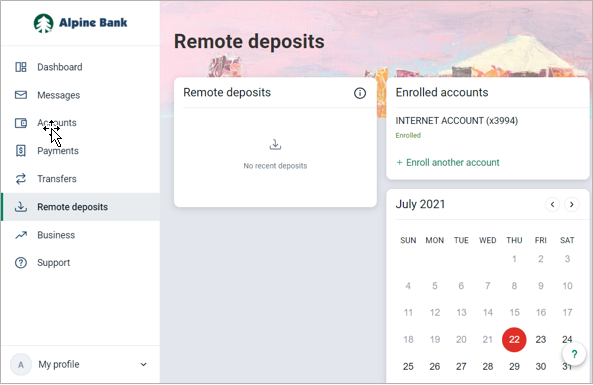 ver depósitos remotos