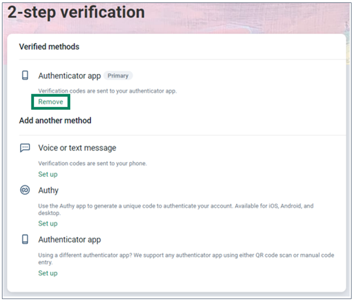 2-step verification