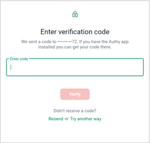 código de verificación