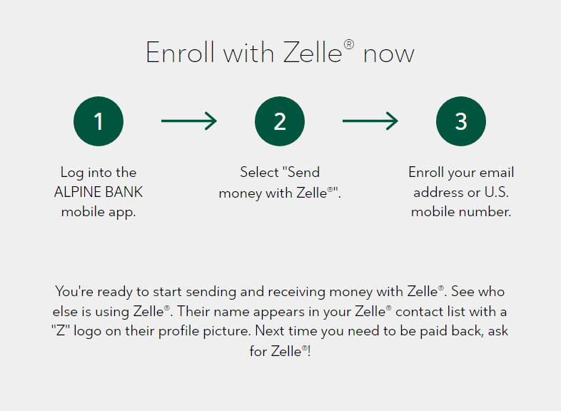 enroll with zelle